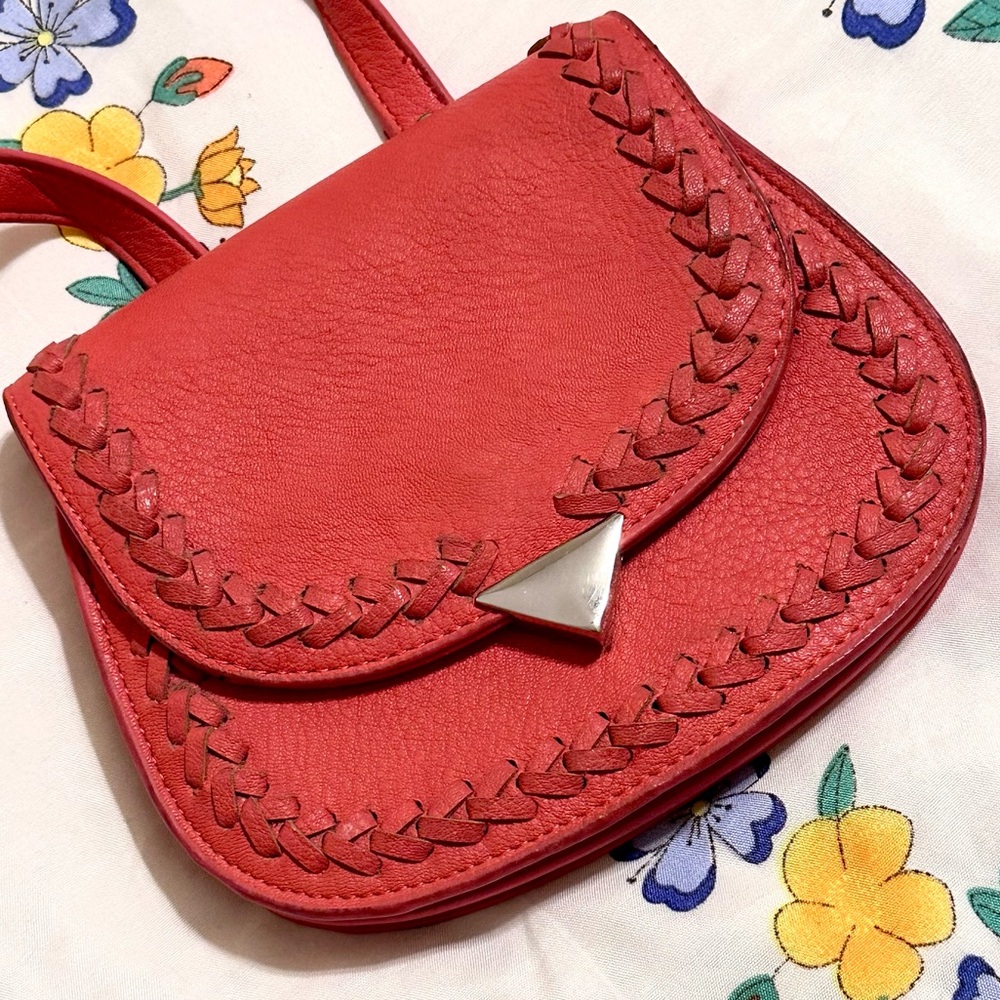 BCBGeneration Vibrant Red/Orange/Coral Crossbody Mini Bag